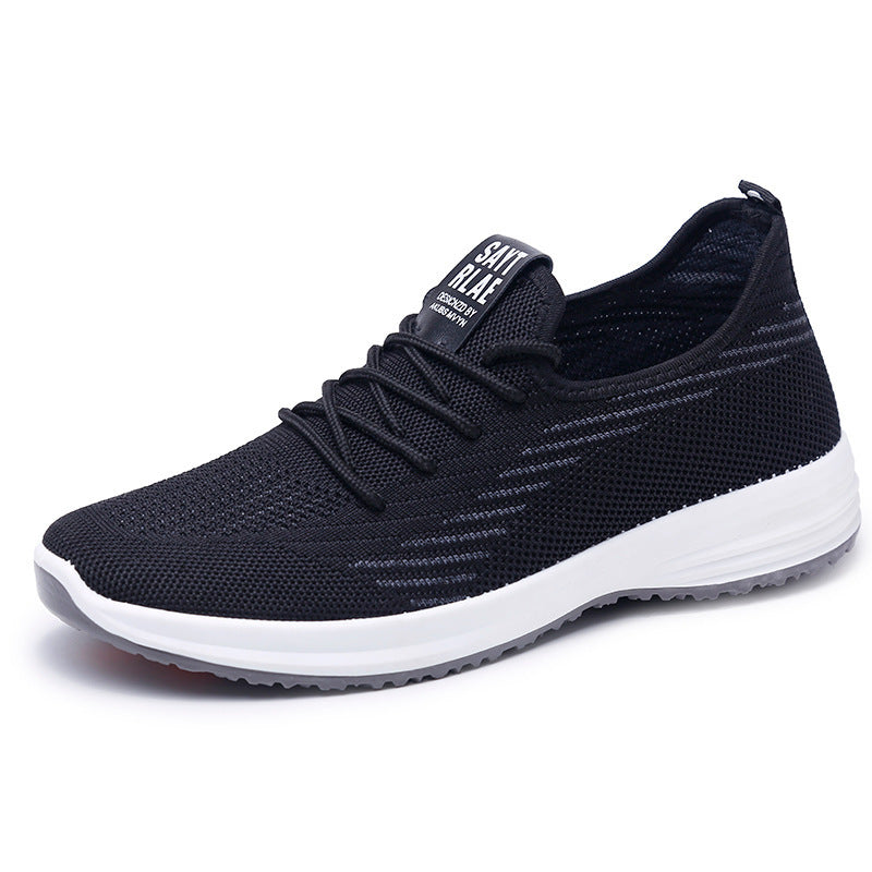 Men's And Women's Flying Woven Walking Shoes Old Beijing Cloth Shoes