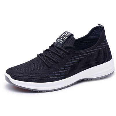 Men's And Women's Flying Woven Walking Shoes Old Beijing Cloth Shoes