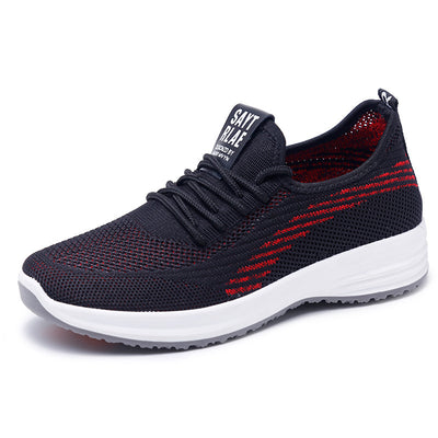 Men's And Women's Flying Woven Walking Shoes Old Beijing Cloth Shoes