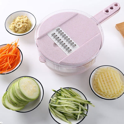 8 In 1 Mandoline Slicer Vegetable Slicer Potato Peeler Carrot Onion Grater With Strainer