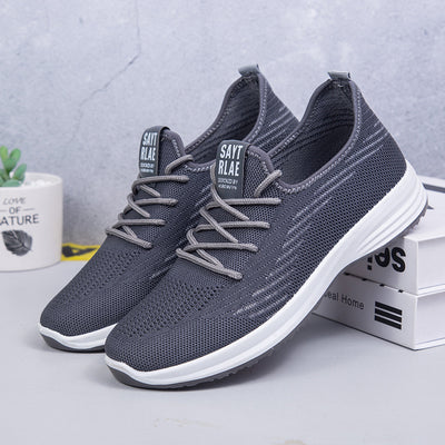 Men's And Women's Flying Woven Walking Shoes Old Beijing Cloth Shoes
