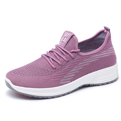 Men's And Women's Flying Woven Walking Shoes Old Beijing Cloth Shoes