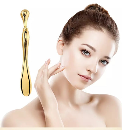 Eye Cream Stick Roller For Face Metal Spatula Puff Applicator Eye Cream Massager